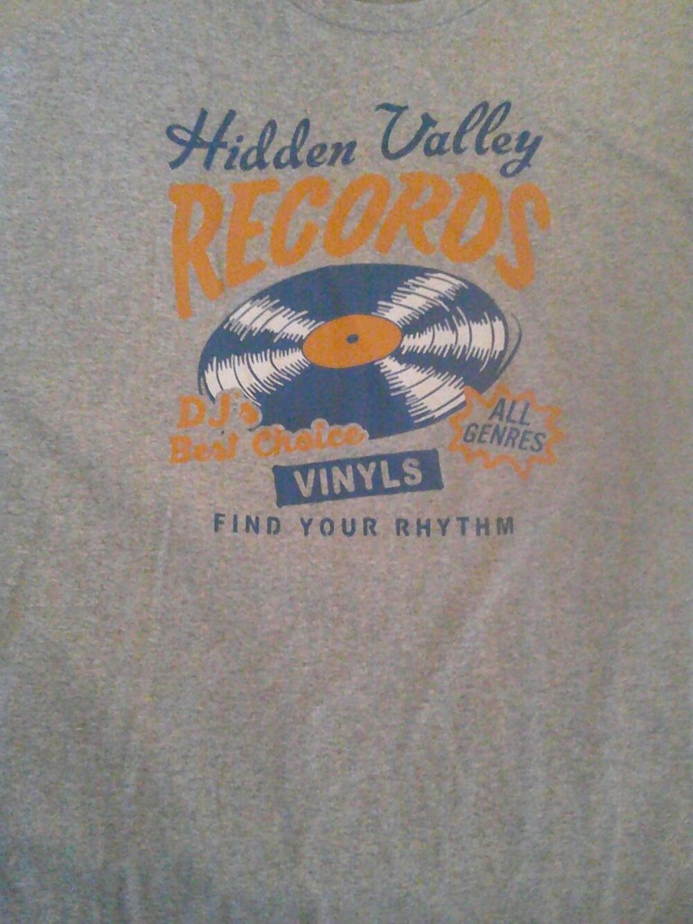 2XL Mens Hidden Valley Records T-shirt-Good Condition-Freshly Washed-No Tags
